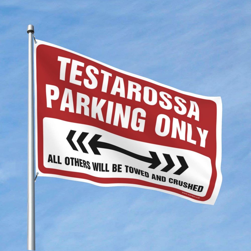 Fun Flags Testarossa Parking Only Flag Fun Stuff Decore For Room (Size : 152X244CM)