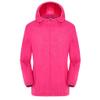 RTRDE Waterproof Jackets For Men, Rain Jacket Men's Lightweight Jacket Raincoat With Hood Golf Cycling Windbreaker Light Jackets Men Jacket Big Mens Jackets Winter Jackets Work (4XL, Hot Pink) view 1