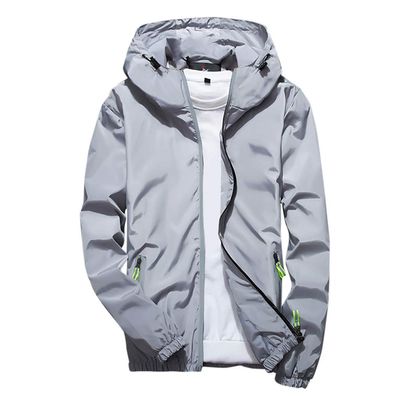 RTRDE Coats For Men, Mens Rain Jacket Waterproof with Hooded Hiking Coat Casual Lightweight Windbreaker Packable Jacket Hood Jacket Tall Men Big And Jackets Light Men's Coat S (5XL, Gray)