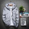 RTRDE Coats For Men, Mens Rain Jacket Waterproof with Hooded Hiking Coat Casual Lightweight Windbreaker Packable Jacket Hood Jacket Tall Men Big And Jackets Light Men's Coat S (5XL, Gray) view 3