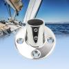 SHENGHUISS Boat Hand Rail Fitting Heavy Duty 316SS Marine Round Base with L Shape Hex Key and Screws 60 Round 7/8 inch 2 Pack view 3