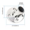 SHENGHUISS Boat Hand Rail Fitting Heavy Duty 316SS Marine Round Base with L Shape Hex Key and Screws 60 Round 7/8 inch 2 Pack view 4