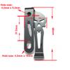 1 Pair Metal Spring Belt Black Clip with Screws for Kydex Sheath Holster Knife Sheath Clip view 2