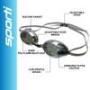 Sporti Antifog S2 Mirrored Goggle - Silver Mirror Smoke Lens/Silver Frame view 3