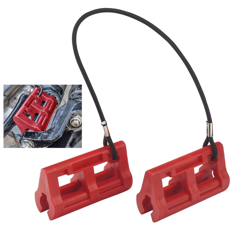 4" Steer Stop Outboard Hydraulic Steering Lock for Outboard Motor Trailering/Transport 1 Pair Red