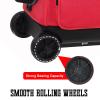 WOLT Double Roller 2 Ball Bowling Bag with Separate Shoe Compartment, Large Capacity Bowling Ball Bag with Accessory Pocket, Retractable Handle Extends to 40" view 3