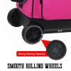 WOLT Double Roller 2 Ball Bowling Bag with Separate Shoe Compartment, Large Capacity Bowling Ball Bag with Accessory Pocket, Retractable Handle Extends to 40" view 3