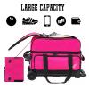 WOLT Double Roller 2 Ball Bowling Bag with Separate Shoe Compartment, Large Capacity Bowling Ball Bag with Accessory Pocket, Retractable Handle Extends to 40" view 4