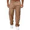 Men's Cargo Athletic Pants Relaxed Fit Sport Jogger Sweatpants Relaxed Fit Outdoor Trousers with Pockets (Medium,Khaki 1) view 2