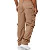 Men's Cargo Athletic Pants Relaxed Fit Sport Jogger Sweatpants Relaxed Fit Outdoor Trousers with Pockets (Medium,Khaki 1) view 4