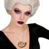 Aicos 2 Tone Gray Sea Witch Cosplay Wig with Shell Necklace for Women Halloween Costume Crazy Wig Hair Fits All+Wig Cap view 2