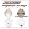 Aicos 2 Tone Gray Sea Witch Cosplay Wig with Shell Necklace for Women Halloween Costume Crazy Wig Hair Fits All+Wig Cap view 3