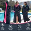 AquaDash Swim Parka, Unisex Adult, Extra Long, Natural Cotton, (Adult SM) Navy/Pink view 2