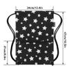 HOLYLUCK Drawstring Backpack Bag Sport Gym Sackpack (white star) view 2