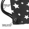 HOLYLUCK Drawstring Backpack Bag Sport Gym Sackpack (white star) view 4