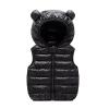 Kids Boys Girls Winter Warm Down Padded Vest Hooded Zipper Sleeveless Jacket aistcoat Outwear Down (Black, 3-6 Months) view 1