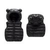 Kids Boys Girls Winter Warm Down Padded Vest Hooded Zipper Sleeveless Jacket aistcoat Outwear Down (Black, 3-6 Months) view 2
