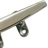 DBMIMPORTERS 8" Boat Cleat Marine Trimline Dock Cleats 316 Stainless Steel Flat Top view 3