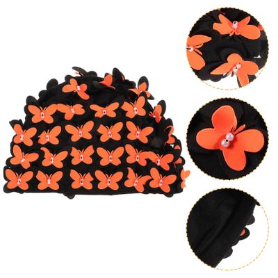 Swim Cap Toilet Butterfly Hats Swimming Cap for Adults Butterfly Swimming Caps Portable Swim Hats Caps for Women Cap for Swimming Hat for Swimming Nylon Women's Pet Bed Large