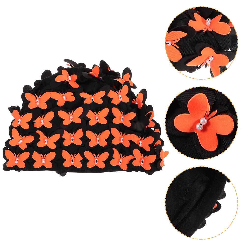 Swim Cap Toilet Butterfly Hats Swimming Cap for Adults Butterfly Swimming Caps Portable Swim Hats Caps for Women Cap for Swimming Hat for Swimming Nylon Women's Pet Bed Large