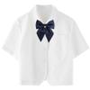 Adjustable Pre-tied Bow Tie Bowknot Halter Neck Bow Ties for Women Girls School JK&JC Uniform Tie Anime Bowtie (Navy Blue) view 2