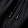 leasote Jogging Trousers Men's Sports Pants Ice Silk Quick Dry Solid Color Elastic Waist Soft Breathable Gym with Black M view 3
