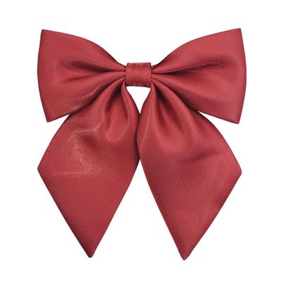 Adjustable Pre-tied Bow Tie Bowknot Halter Neck Bow Ties for Women Girls School JK&JC Uniform Tie Anime Bowtie (Red)