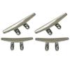 10" Dock Cleat Trimline Cleat Flat Top 316 Stainless Steel for Boat Marine 4Pcs