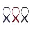 Adjustable Criss-Cross Bow Tie School JK Uniform Tie Pre Tied Bowties for Women Girls Criss Cross Neck Tie (Burgundy+Navy Blue+Black)