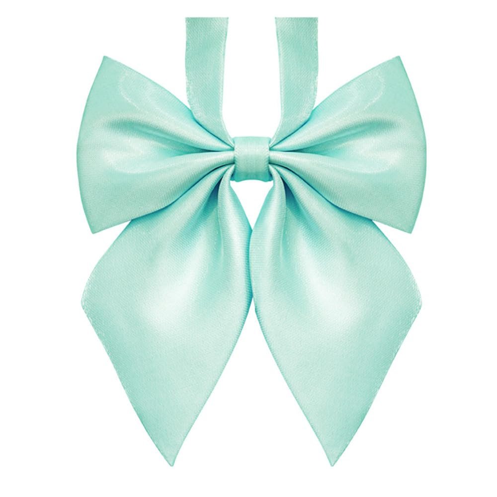 Adjustable Pre-tied Bow Tie Bowknot Halter Neck Bow Ties for Women Girls School JK&JC Uniform Tie Anime Bowtie (Mint Green)