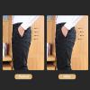 leasote Men Shorts Panties Men's Breathable Mid-rise Underpants Solid Color Butt Lift Shaper Hip Pad Fake Seamless Black L view 2