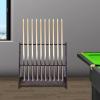 DCEHKR Pool Stick Holder Pool Cue Rack With 10 Hole Ball Cue Holder and Each Hole is 1.38 inches in Diameter Floor Standing Round Pool Cue Holder Suitable for Storing Pool Cues and other Sporting Good view 2
