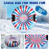 doorslay Snow Tube for Adults, 35/43 Inch Inflatable Snow Sleds, Thickened Heavy Duty Double Bottom Sleds for Snow with Handles, Snow Sled Toboggan Fun Toys for Winter Outdoor Sledding view 3