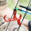 AMEYXGS Archery Bow Release for Compound Bows,Durable Aluminum 360 Rotate Caliper Thumb Release 3 Finger Release (Red) view 3