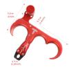 AMEYXGS Archery Bow Release for Compound Bows,Durable Aluminum 360 Rotate Caliper Thumb Release 3 Finger Release (Red) view 4