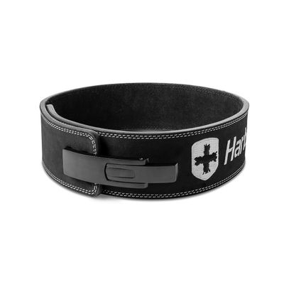 Heavy Duty 10mm Lever Belt for Powerlifting - IPF Approved, 4" Wide, Adjustable Steel Lever Tensioning, Comfort Fit with Suede Lining, Durable Core Support for Heavy Lifting (Small)