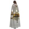 Ball Room Chandelier,Costume Cloak for Adults,Personalized Hooded Cape for Halloween, Cosplay, Stage Costumes, Makeup Parties Black view 4