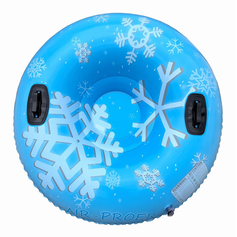 doorslay Snow Tube for Adults, 35/43 Inch Inflatable Snow Sleds, Thickened Heavy Duty Double Bottom Sleds for Snow with Handles, Snow Sled Toboggan Fun Toys for Winter Outdoor Sledding