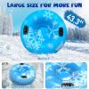 doorslay Snow Tube for Adults, 35/43 Inch Inflatable Snow Sleds, Thickened Heavy Duty Double Bottom Sleds for Snow with Handles, Snow Sled Toboggan Fun Toys for Winter Outdoor Sledding view 3