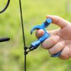 AMEYXGS Archery Bow Release for Compound Bows,Durable Aluminum 360 Rotate Caliper Thumb Release 3 Finger Release (Blue) view 2