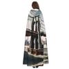 Brooklyn Bridge s,Costume Cloak for Adults,Personalized Hooded Cape for Halloween, Cosplay, Stage Costumes, Makeup Parties Black view 4