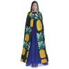 Pineapple,Costume Cloak for Adults,Personalized Hooded Cape for Halloween, Cosplay, Stage Costumes, Makeup Parties Black view 2
