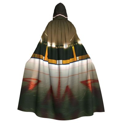 Hockey Stick,Costume Cloak for Adults,Personalized Hooded Cape for Halloween, Cosplay, Stage Costumes, Makeup Parties Black