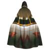 Hockey Stick,Costume Cloak for Adults,Personalized Hooded Cape for Halloween, Cosplay, Stage Costumes, Makeup Parties Black view 1