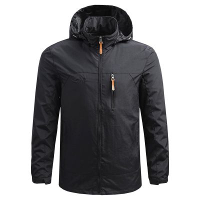Xiaojmake Rain Jacket Men Lightweight Waterproof Running Windbreaker Outdoor Fall Packable Full Zip Raincoat Light Jacket