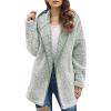 Quilted Knee Length Puffer Coat Womens Teddy Bear Fleece Oversized Fit Lapel Jacket Waterproof Ski Jacket Padded Puffy Overcoat Puffer Jacket Long Drawstring Waterproof Snow Parka Puffy Warm Snow view 1