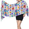 LMNSWDA Colorful Mexican Design Women's Fashion Cashmere Feel with Tassel Large scarf warm party shawl Wraps view 3