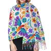 LMNSWDA Colorful Mexican Design Women's Fashion Cashmere Feel with Tassel Large scarf warm party shawl Wraps view 4