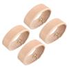 uxcell 4Pcs Leather Belt Loop Keepers, 11.5cm Outer Girth Belt Strap Ring Buckle for DIY Craft Bag Belt Fixing (Beige) view 1