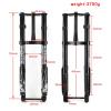 ZECHAO 26inch Inverted Air Fork,Fat Tire 4.8 170mm Travel Bike Double Shoulder Front Fork 15 * 150mm Beach Bike,Snow Bike Outdoor view 2